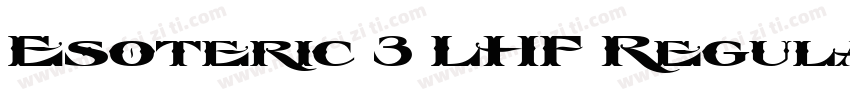 Esoteric 3 LHF Regular字体转换